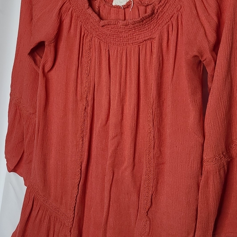 Anthropologie Blu Pepper boho bohemian lace trim sz Medium - Picture 4 of 6